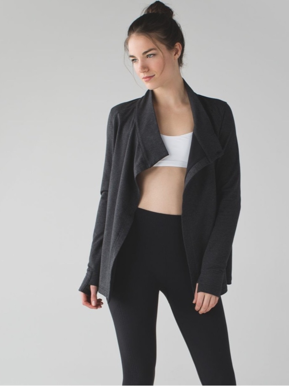 Lululemon Heathered Black Coast Wrap II